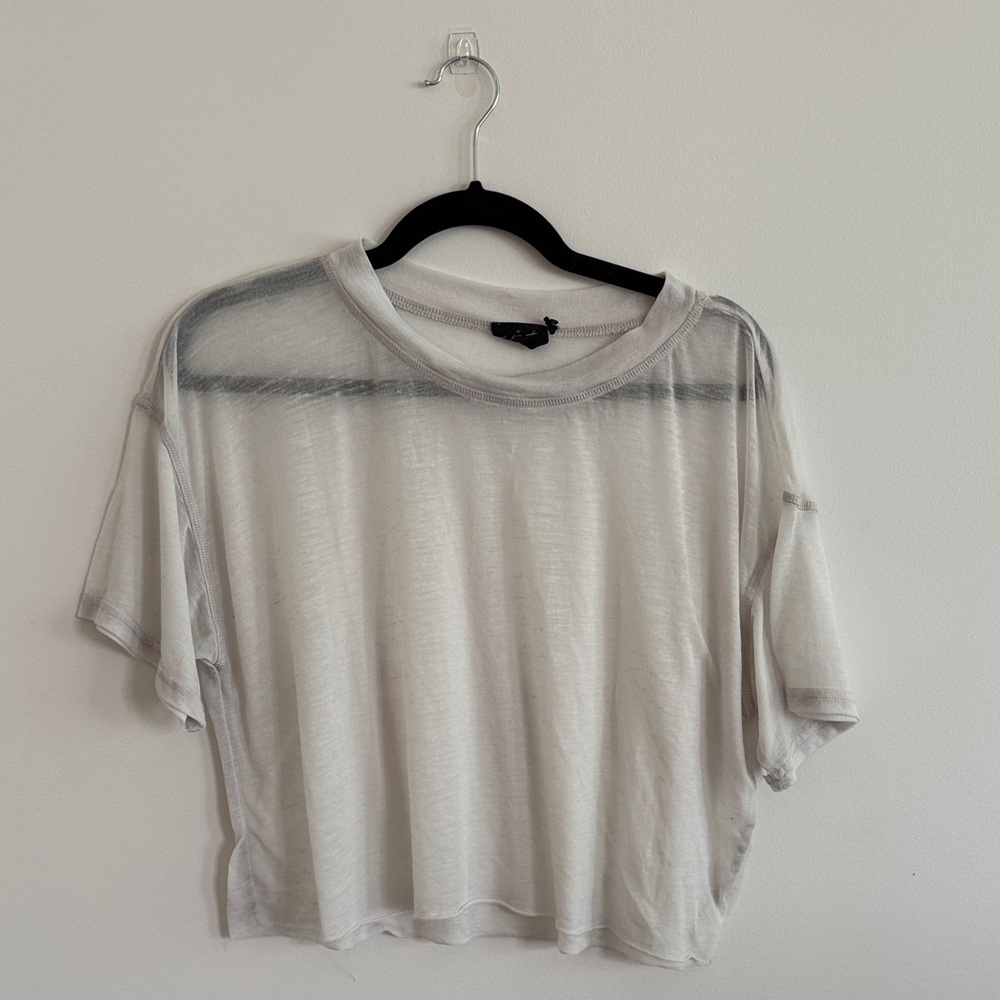 Sheer crop tee - out from under